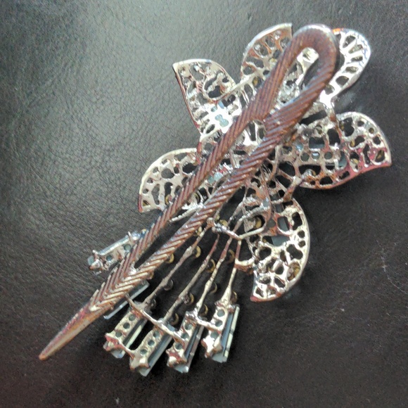 ❤️ Glamorous Purple Bling Large Hair Clip - Picture 4 of 8